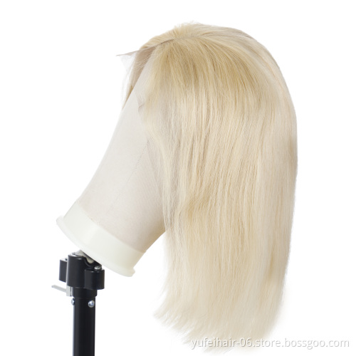 Wholesale 613 Blonde Wig,HD Lace Front Cuticle Aligned Brazilian Human Hair Wigs,Straight 613 Swiss Lace Wigs With Baby Hair